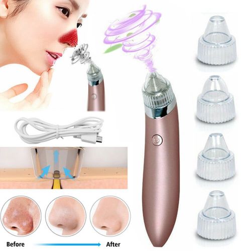 Electric Blackhead Vacuum Pore Cleaner Acne Pimple Remover Strong Suction Tool Electric Blackhead Remover Pore Vacuum Suction Diamond Dermabrasio